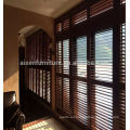 Blanco Obturador de ventana de madera decorativo Bi-fold competitivo